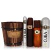 Cuba Gold by Fragluxe Gift Set — 3.4 oz Eau De Toilette Spray + 1.17 oz Eau De Toilette Spray + 6.7 oz Body Spray + 3.3 oz After Shave (Men)