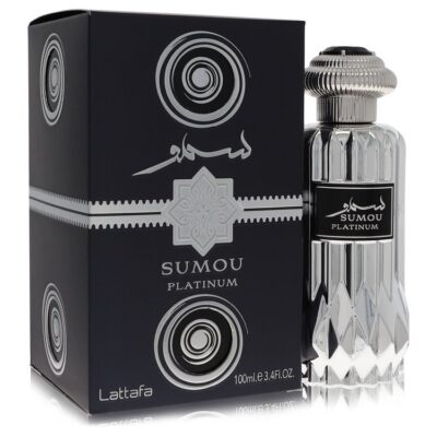 Lattafa Sumou Platinum by Lattafa Eau De Parfum Spray (Unisex) 3.4 oz (Men)