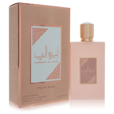 Asdaaf Ameerat Al Arab Prive Rose by Lattafa Eau De Parfum Spray (Unisex) 3.4 oz (Women)