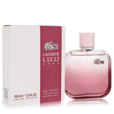 Lacoste Eau De Lacoste L.12.12 Rose Eau Intense by Lacoste Eau De Toilette Spray 3.3 oz (Women)