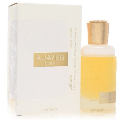 Lattafa Ajayeb Dubai Portrait by Lattafa Eau De Parfum Spray (Unisex) 3.4 oz (Men)