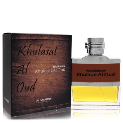 Al Haramain Khulasat Al Oud by Al Haramain Eau De Parfum Spray (Unisex) 3.4 oz (Men)