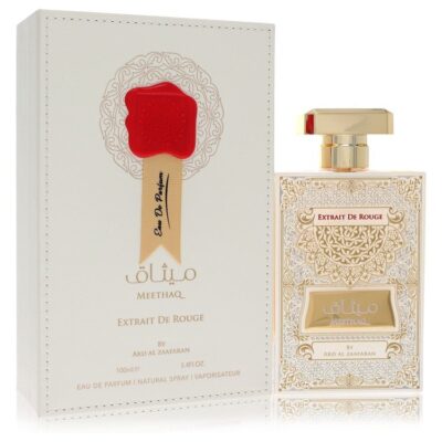 Ard Al Zaafaran Meethaq Extrait De Rouge by Al Zaafaran Eau De Parfum Spray (Unisex) 3.4 oz (Men)