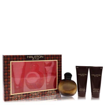 Halston Z-14 by Halston Gift Set — 4.2 oz Cologne Spray + 3.4 oz After Shave Balm + 3.4 oz Hair & Body Wash (Men)