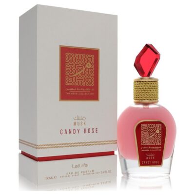 Lattafa Musk Candy Rose by Lattafa Eau De Parfum Spray (Unisex) 3.4 oz (Women)